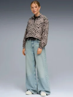 ess graphic half zip w