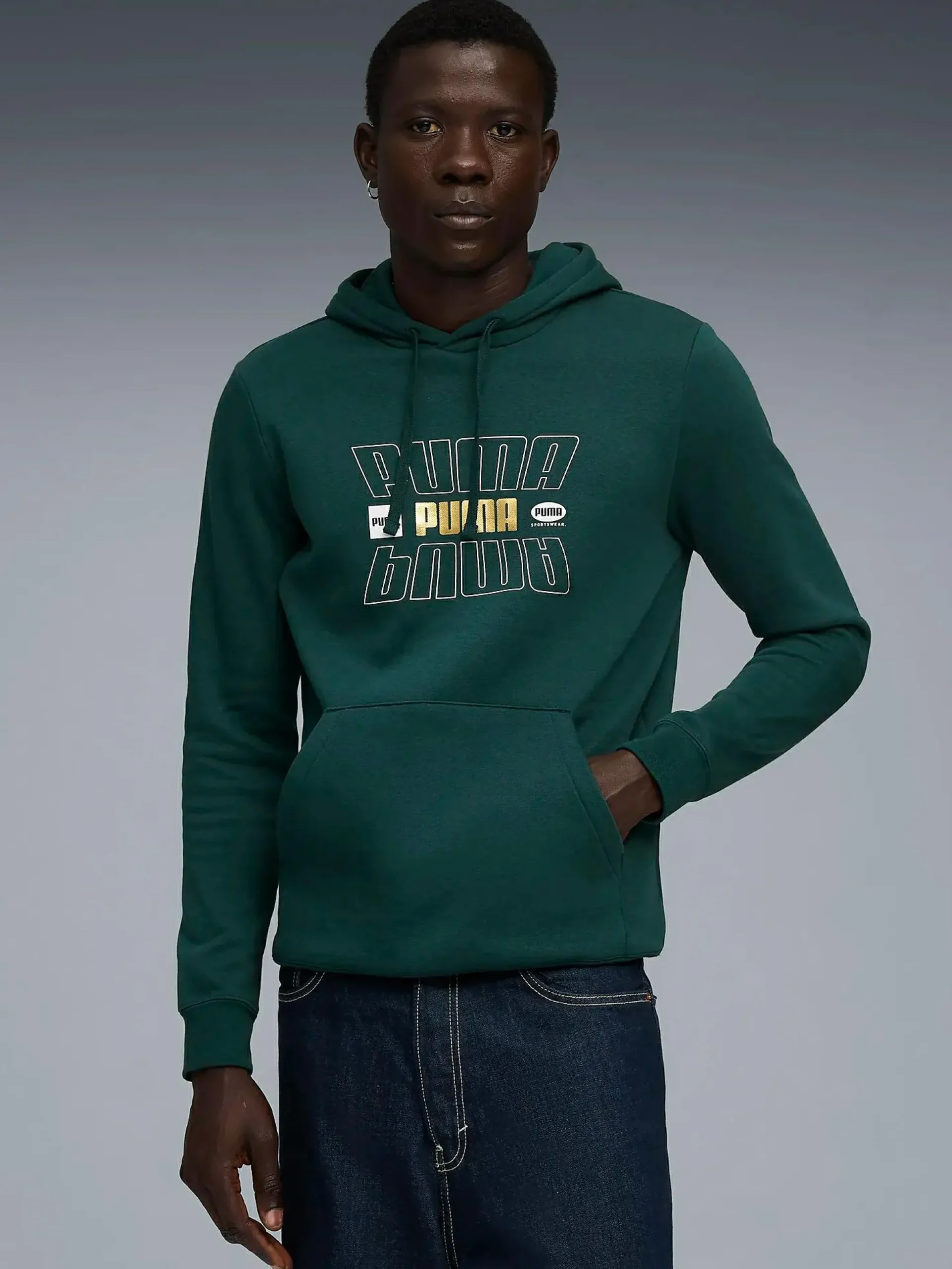 ess logo lab holiday hoodie m