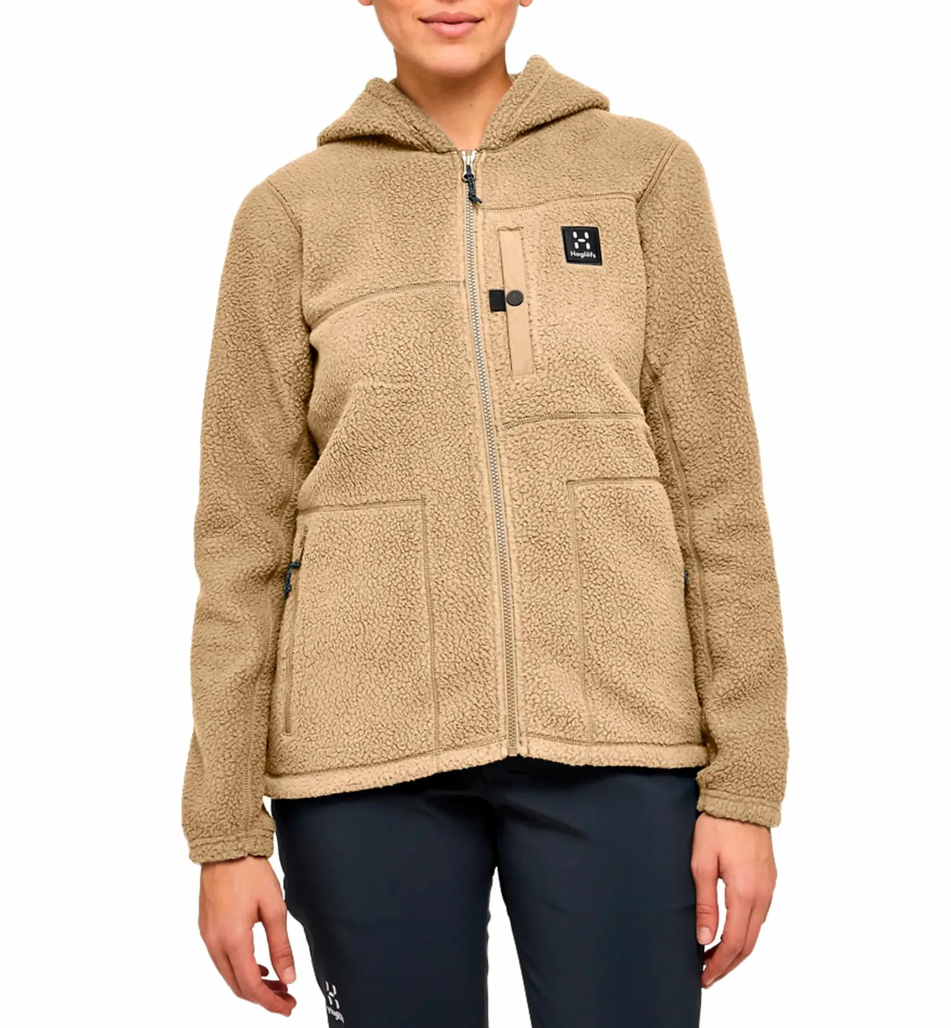 malung pile hood women