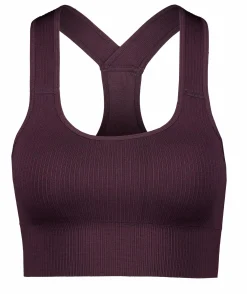 ribbed seamless bra w