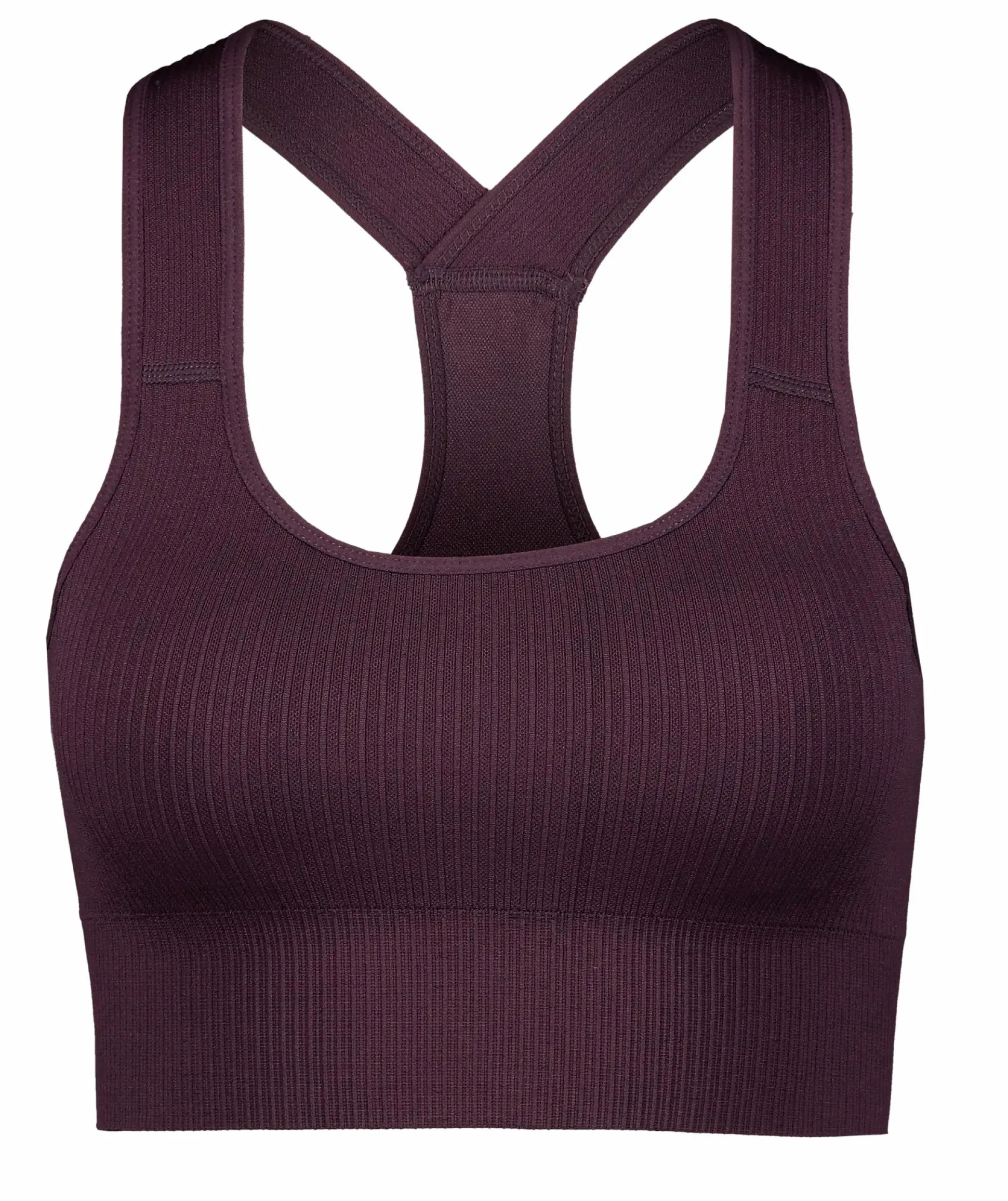 ribbed seamless bra w