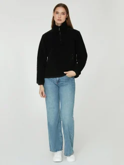 w gale pile half zip